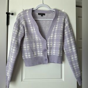 Plaid/Checkered Long Sleeve Cardigan
